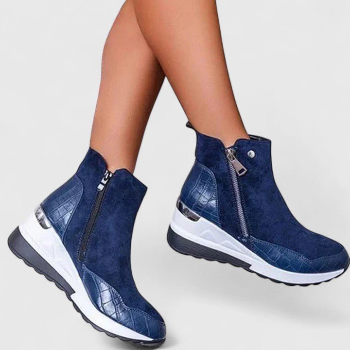 Valentina | Elegant And Supportive Orthopedic Wedge Ankle Boots
