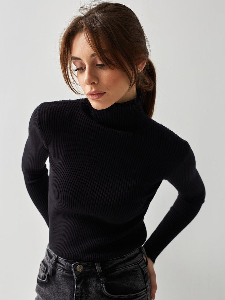 Jade | Classic Turtleneck Sweater – Versatile Cotton Style for Women