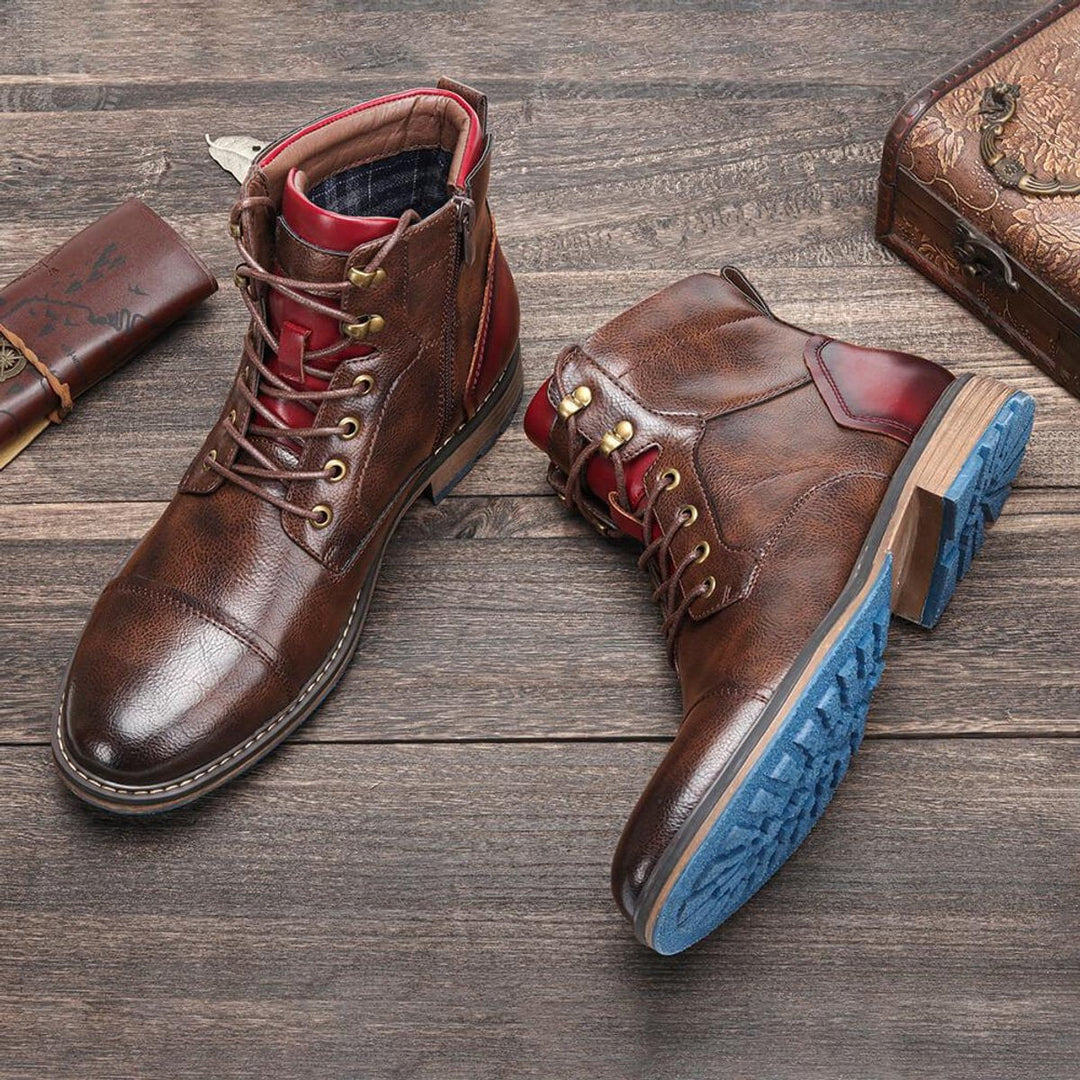 Victor | Premium Orthopedic Leather Oxford Men Boots