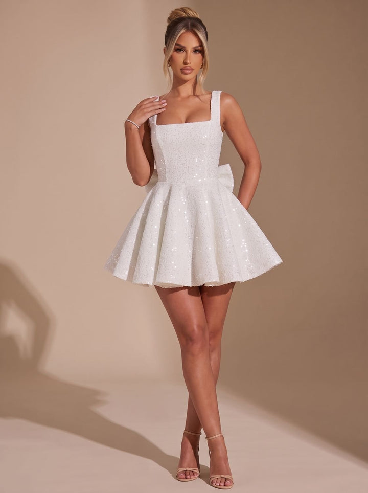 Victoria | Sequin Fit-and-Flare Christmas Party Dress