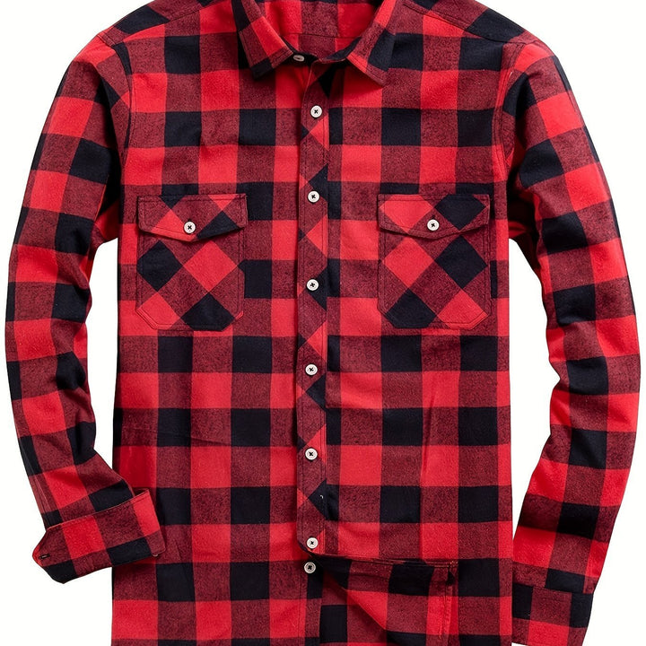 Miles | Flannel Shirt – Classic Checked Style for Men