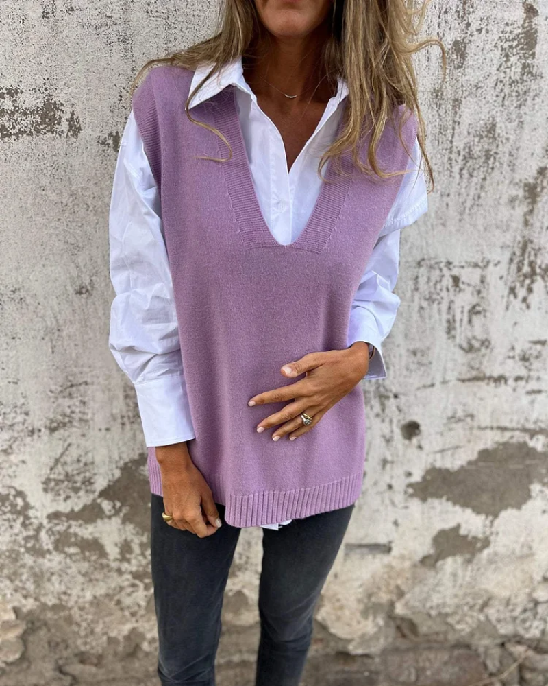 Emma | Classic And Comfortable Knit Layering Vest