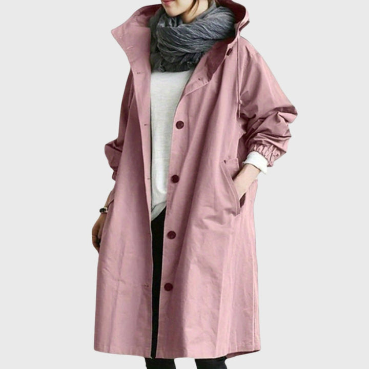 Elizabeth | Chic and Stylish Long Hooded Trench Coat