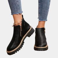 Karolin | Moderne und bequeme Damen-Lederstiefelette