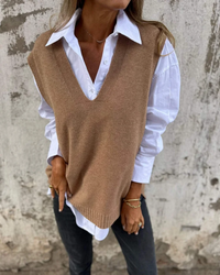 Emma | Classic And Comfortable Knit Layering Vest