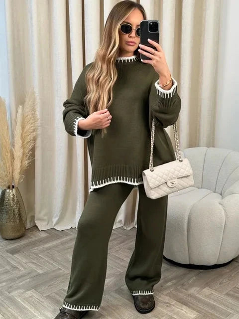 Emma | Modern And Comfortable Knit Two Piece Set