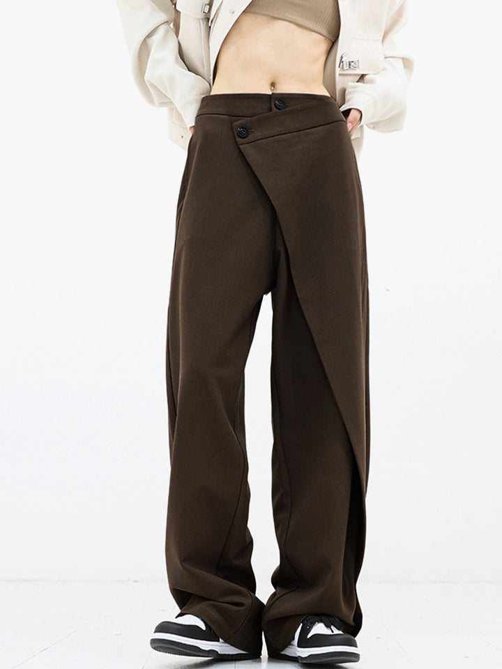 Sienna | Asymmetrical Wide Leg Baggy Statement Pants