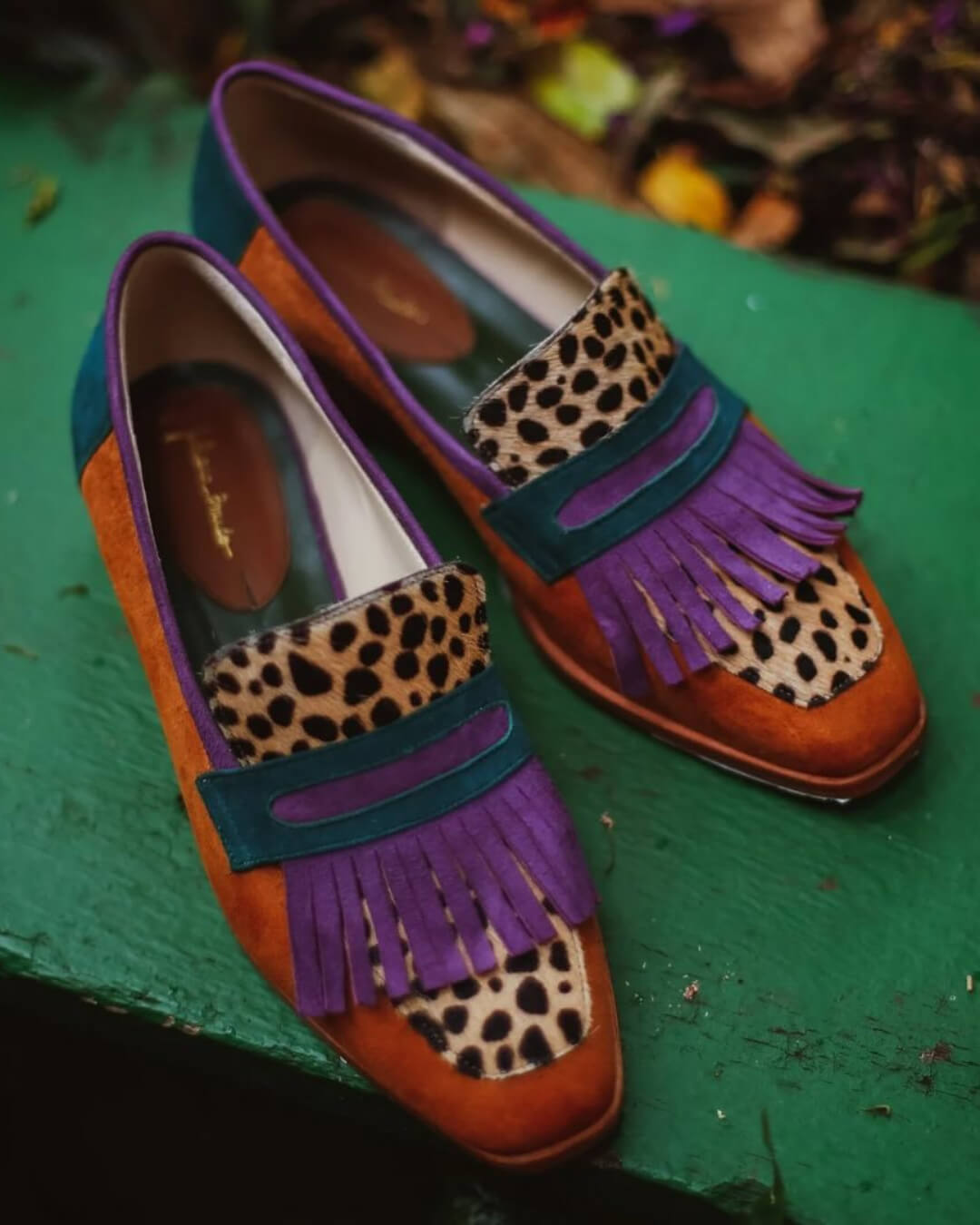 Sophie | Fashionable Women's Animal-Print Fringe Loafers