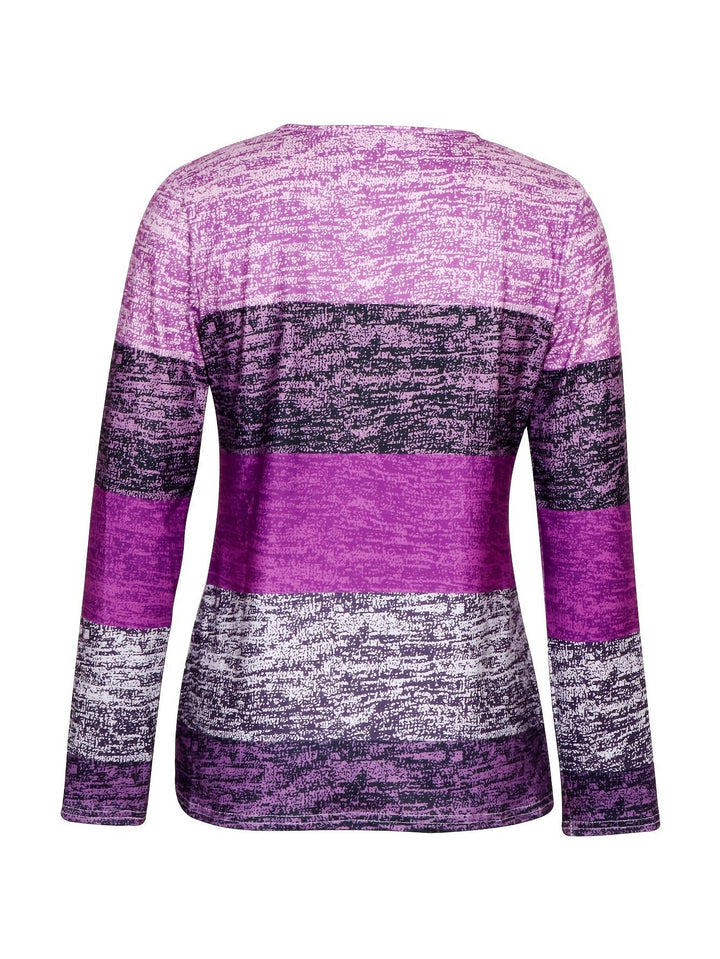 Ophelia | Colorblock Quarter-Zip Top – Effortless Everyday Style