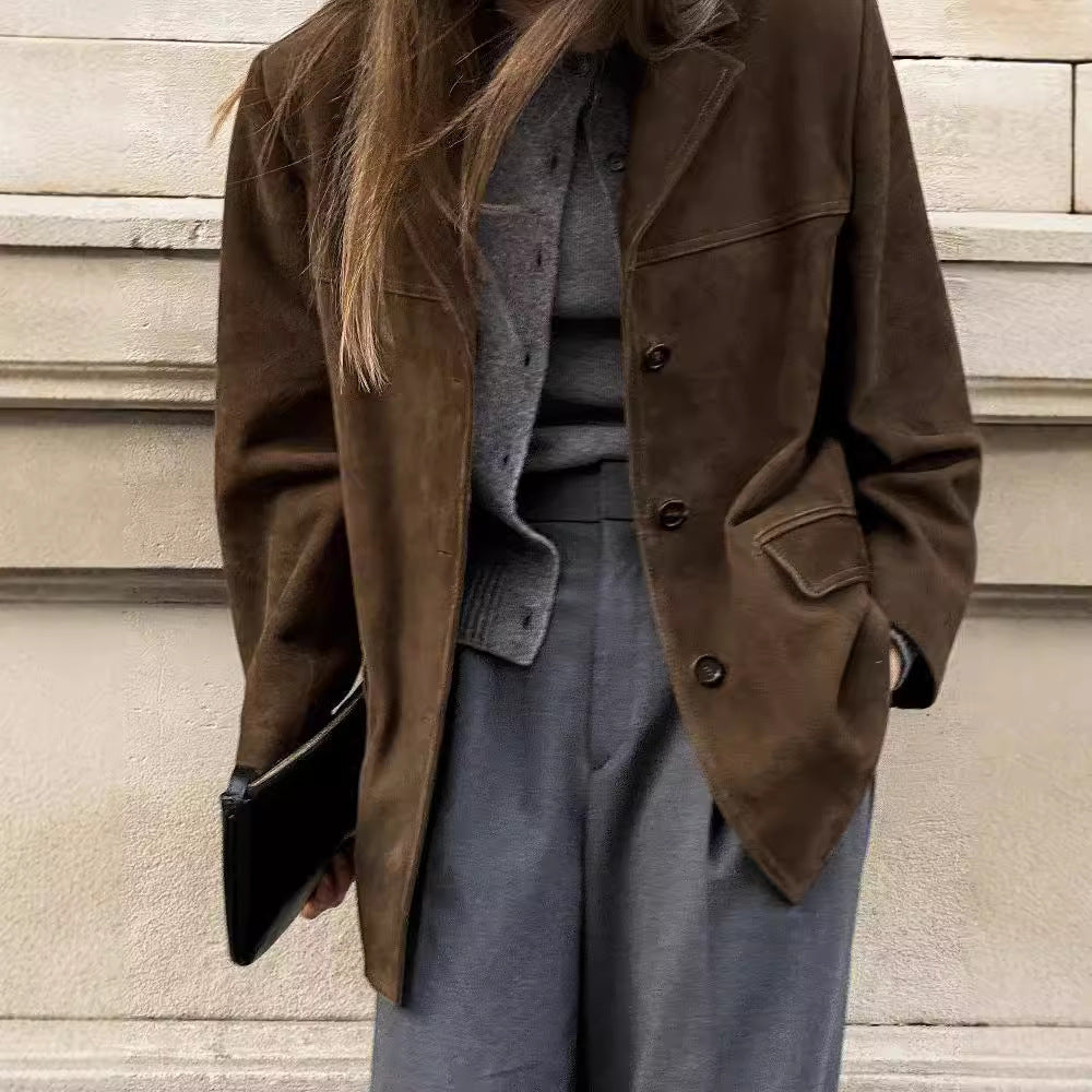 Eleanor | Comfortable And Soft Women's Suede Blazer
