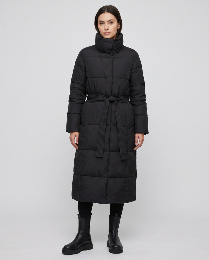 Velora | Long Puffer Jacket – Quilted Winter Coat for Women
