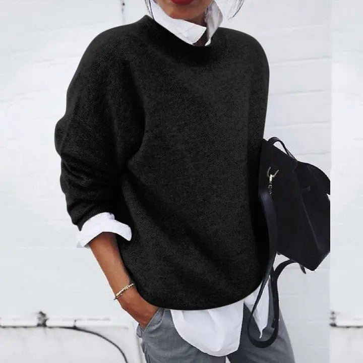 Sophia | Classic Crew-Neck Cashmere Sweater