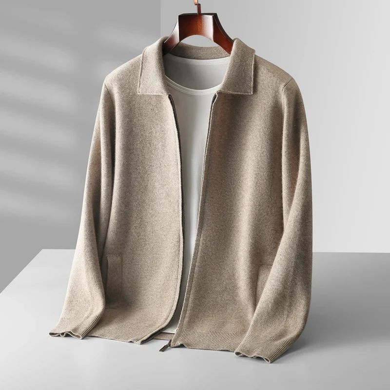 Ethan | Modern and Versatile Full-Zip Knit Cardigan