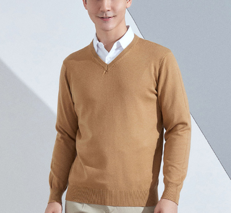 Tom | Cashmere V-Neck Slim Fit Sweater for Men