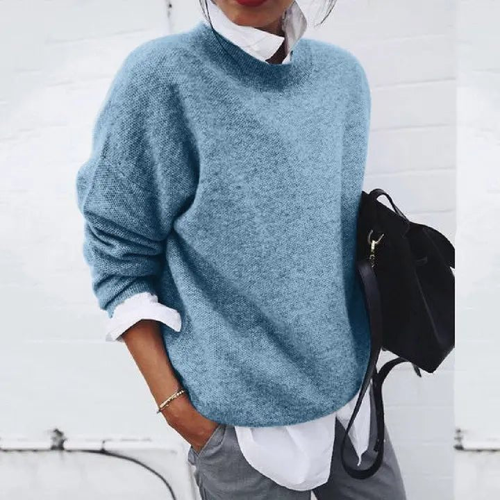 Sophia | Classic Crew-Neck Cashmere Sweater
