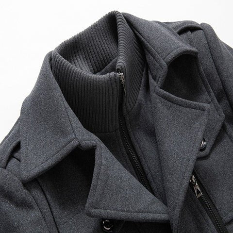 Claus | Double Layer Coat – Modern Elegance for Men