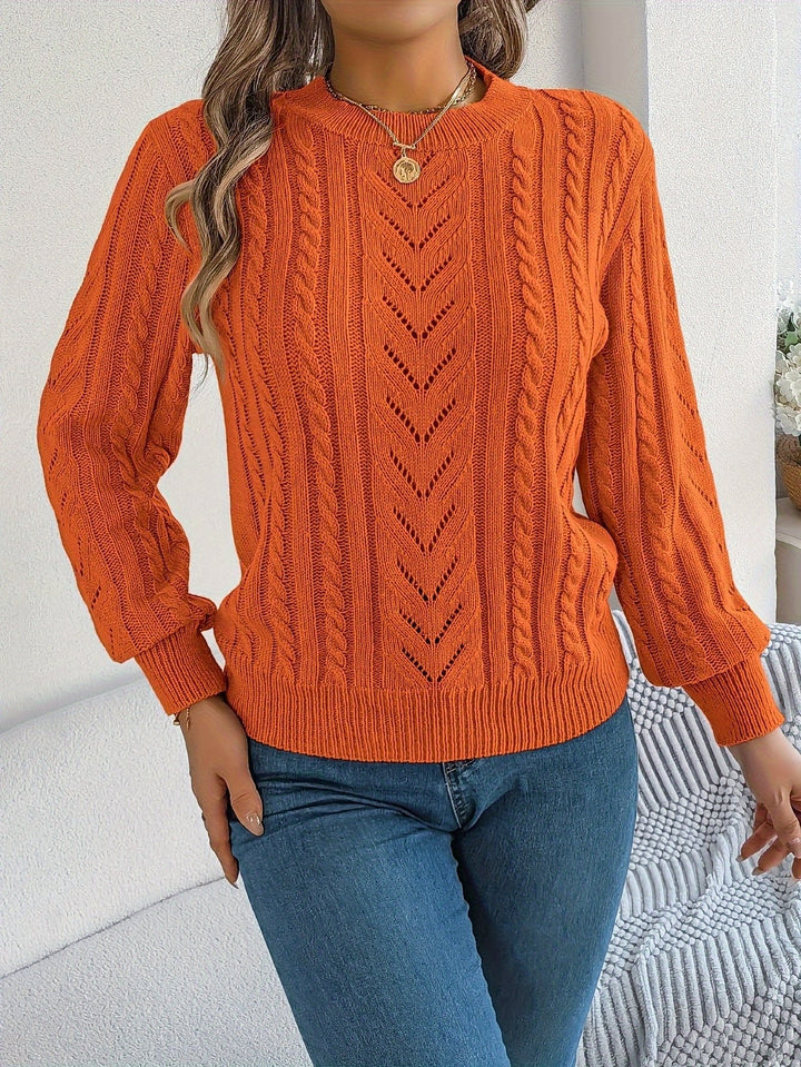 Blythe | Cable-Knit Sweater – Cozy Textured Style for Women