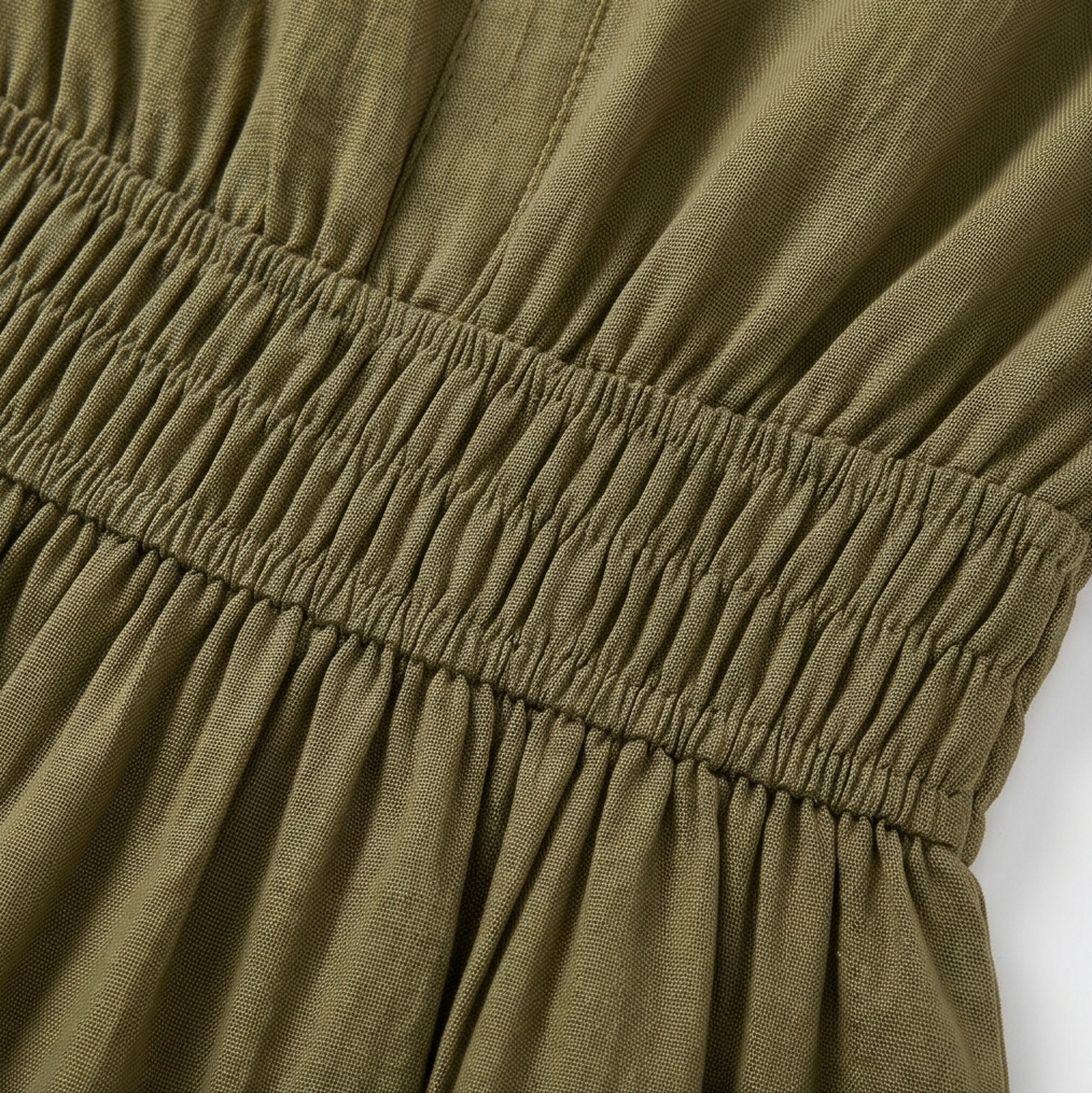 Solenna | Smocked Waist Tiered Mini Dress for Women
