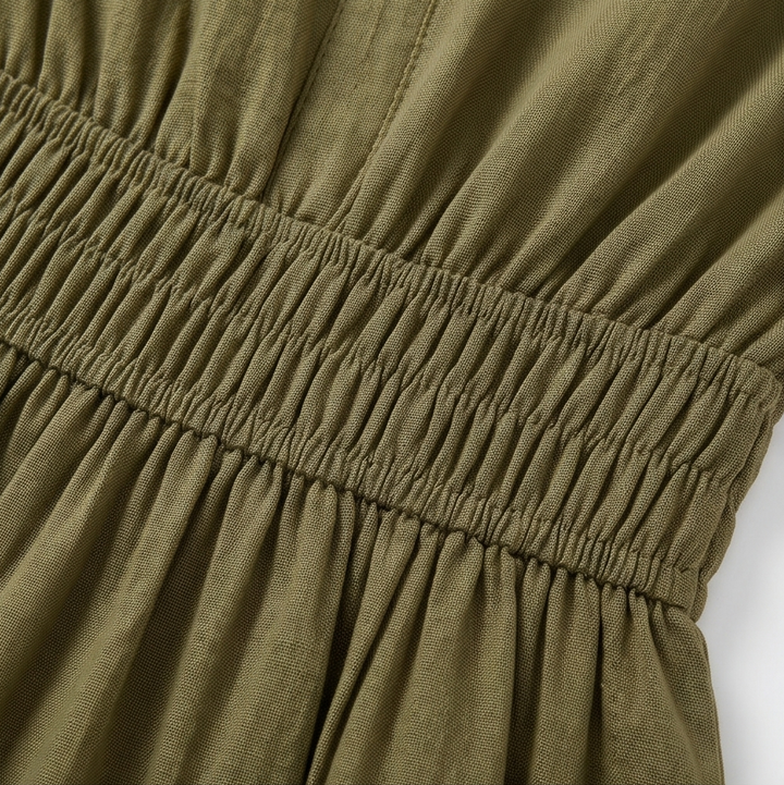 Solenna | Smocked Waist Tiered Mini Dress for Women