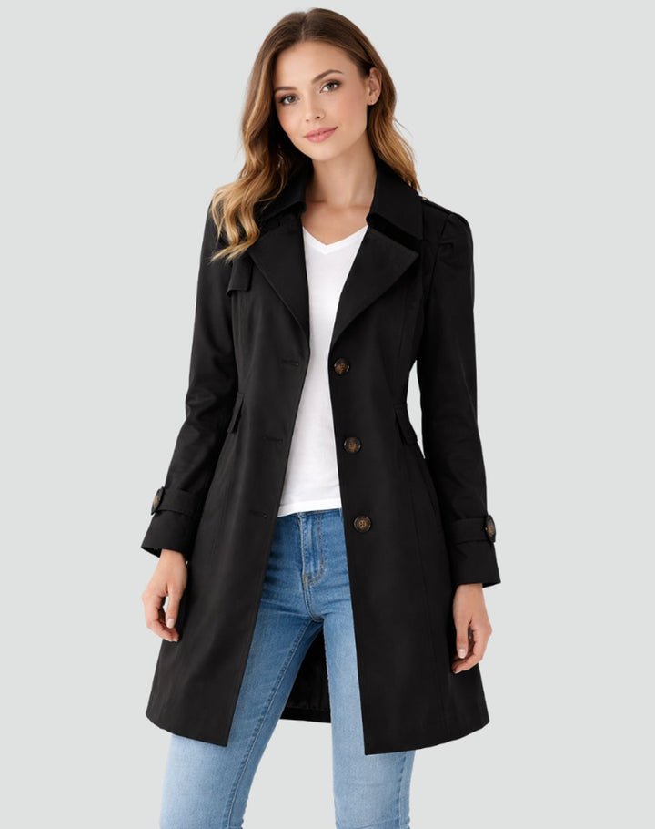 Mia | Comfortable And Classic Tailored Trench Coat