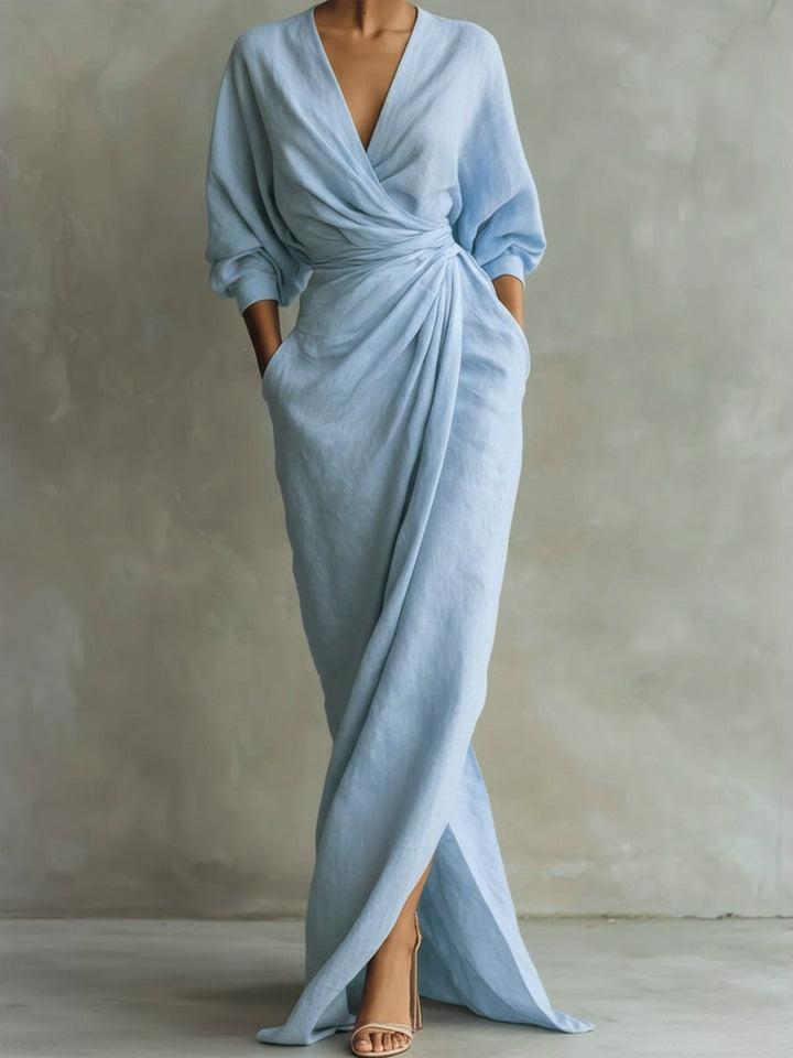 Mila | Abito lungo elegante e comodo con maniche lunghe