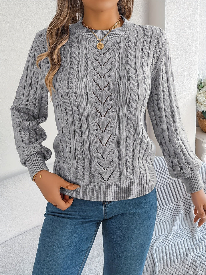 Blythe | Cable-Knit Sweater – Cozy Textured Style for Women
