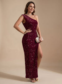 Aurelia | Elegantes und glamouröses Party-Maxikleid mit einem Träger