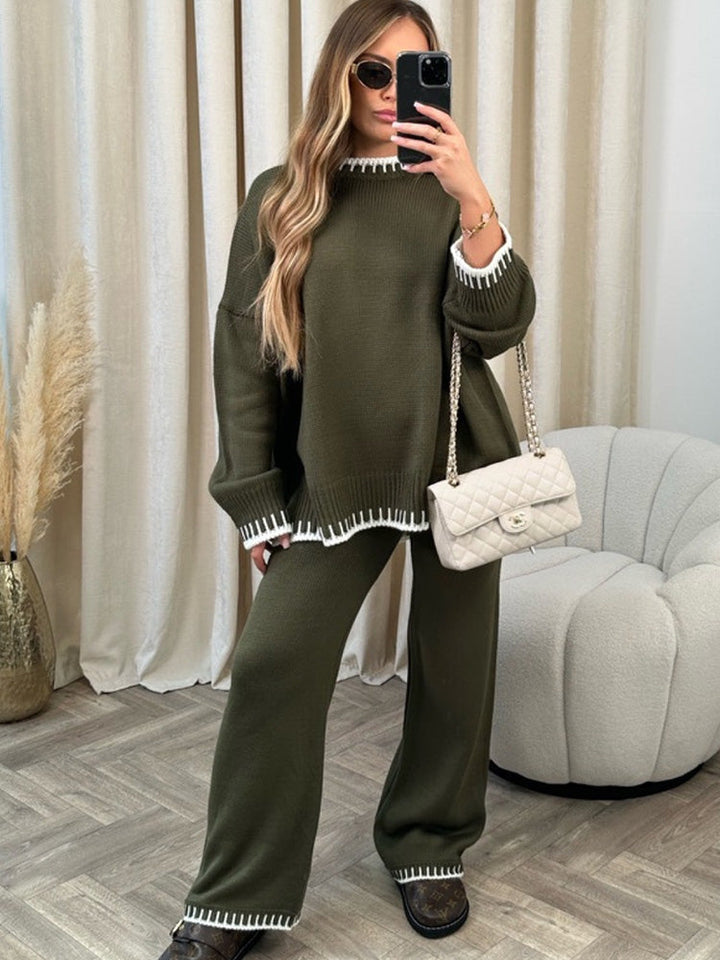 Emma | Modern And Comfortable Knit Two Piece Set