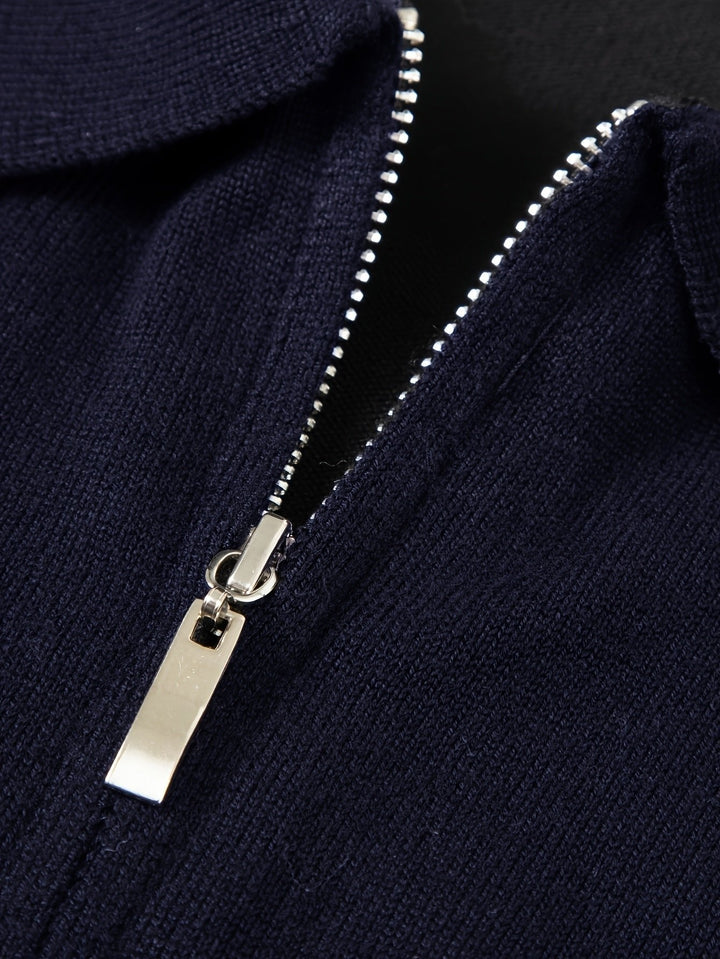 Donovan | Quarter-Zip Polo Sweater for Men – Effortless Style