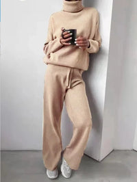 Elizabeth | Cozy And Elegant Turtleneck Knitted Two Piece Set