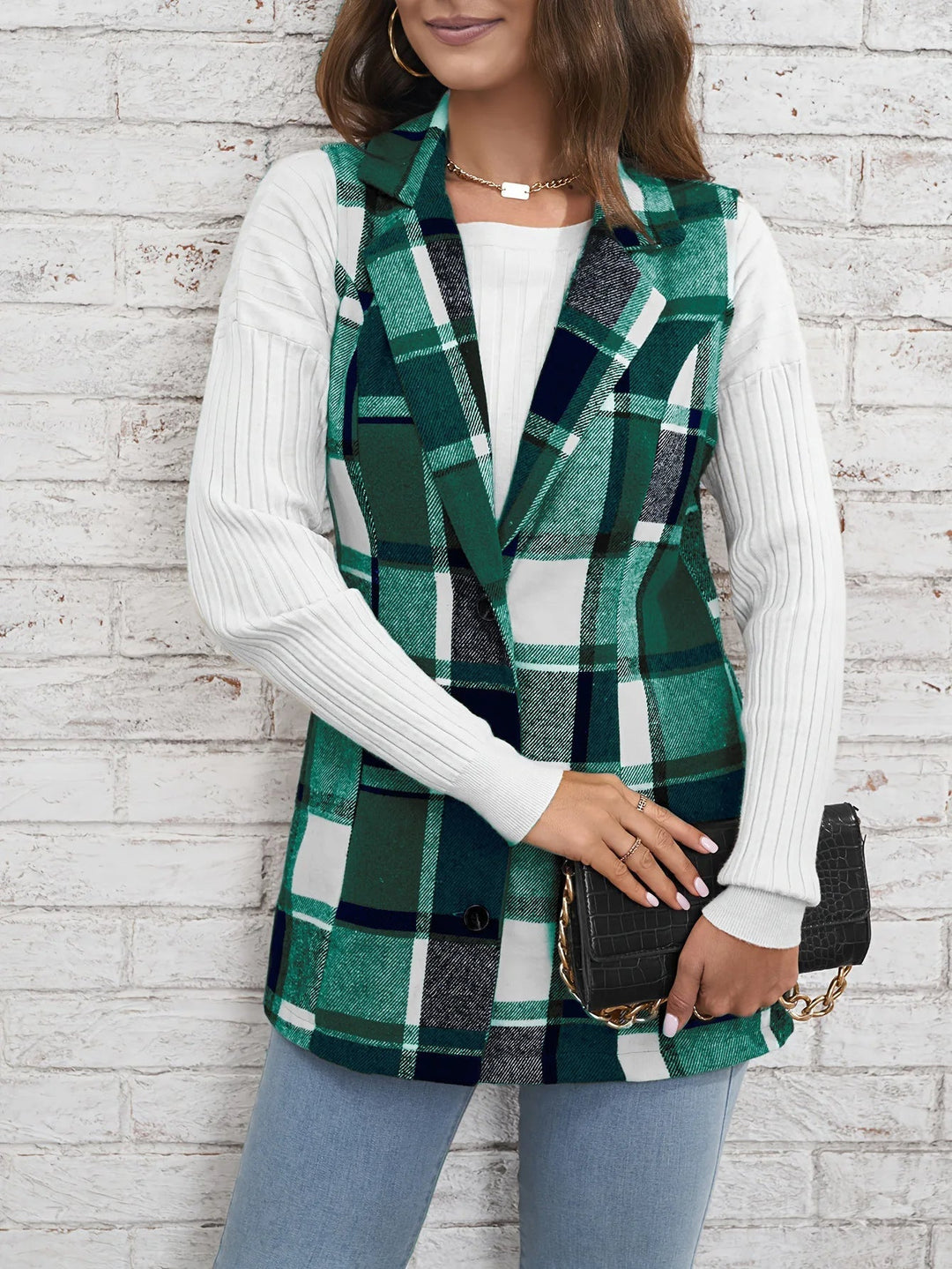 Julia | Elegant And Timeless Plaid Layering Vest