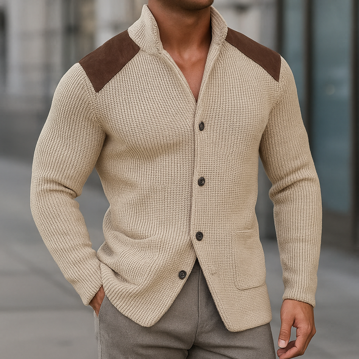 Robert | Stylish And Textured Men's Knit Blazer