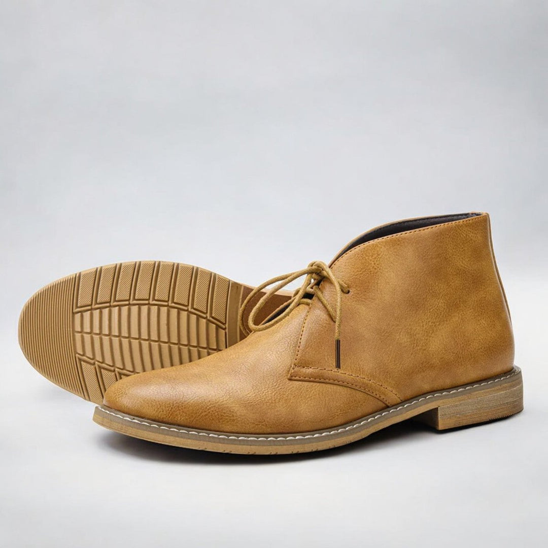 Niklas | Refined Orthopedic Leather Chukka Men Boots