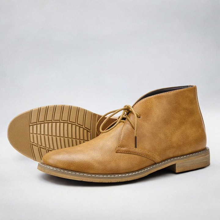 Niklas | Refined Orthopedic Leather Chukka Men Boots