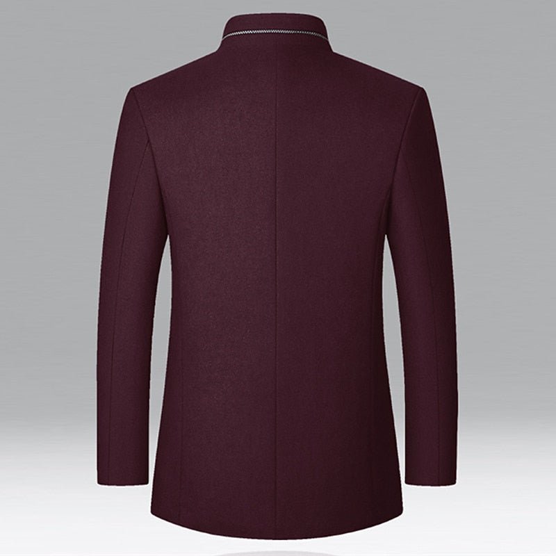Gregory | Stand-Collar Overcoat – Timeless Style for Men