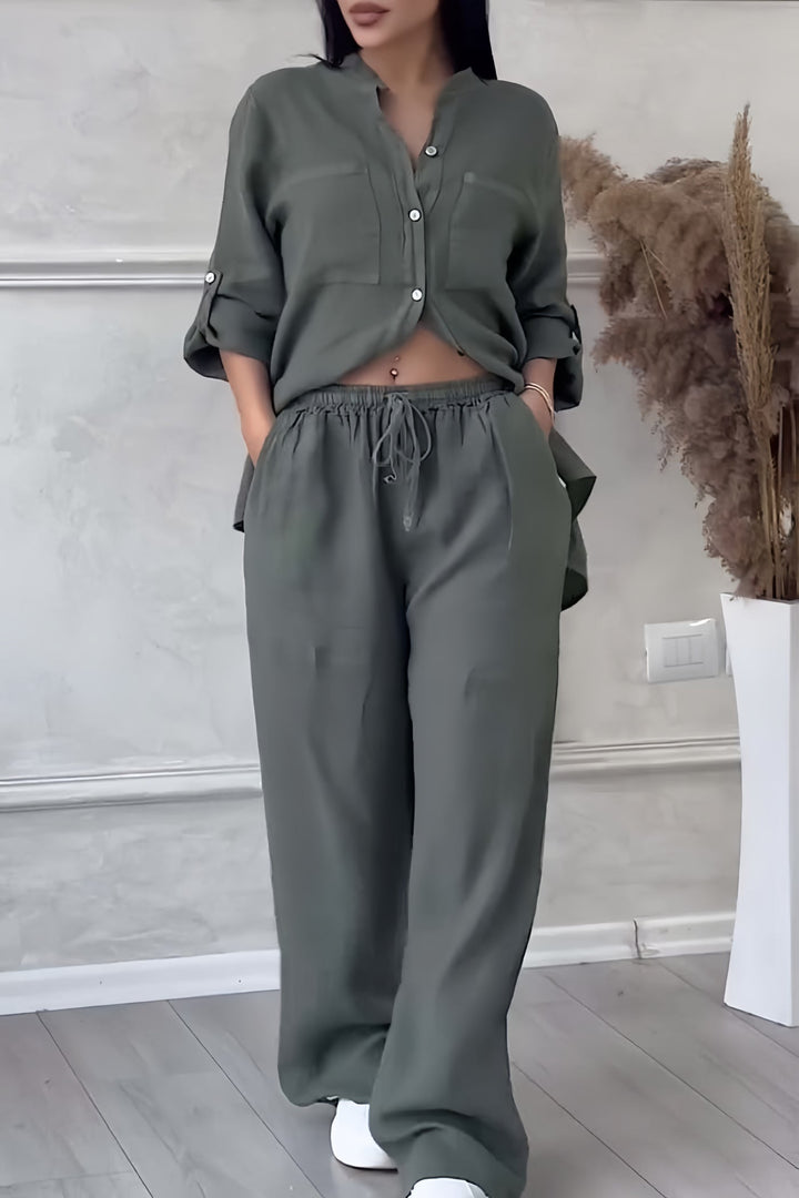 Sophia | Airy And Elegant Pure Linen Two Piece Set