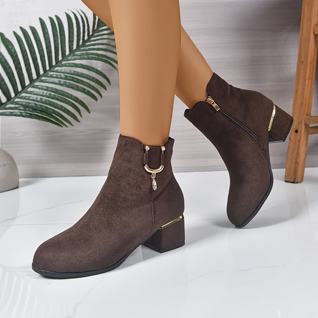 Hazel | Sophisticated and Stylish Suede Chelsea Ankle Boots
