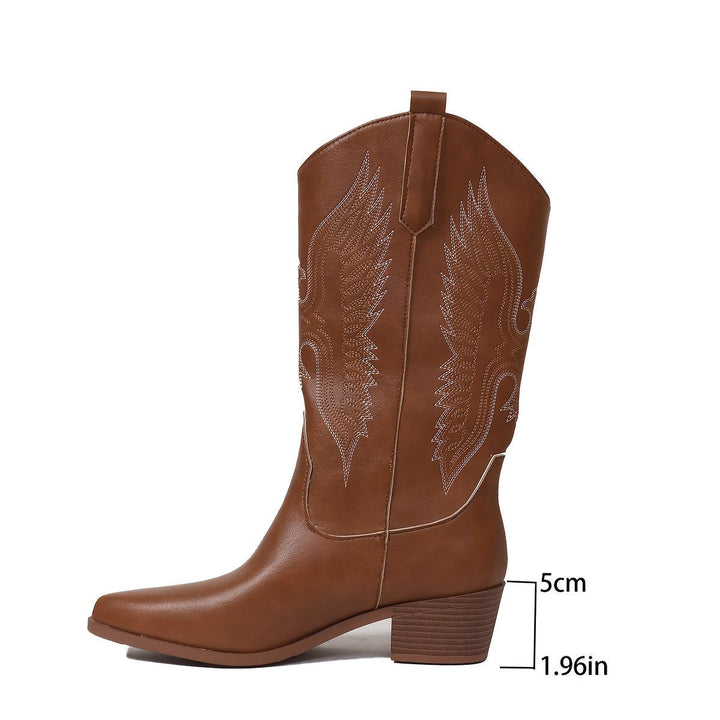 Celestia | Chic And Casual Wide Calf Cowboy Boots