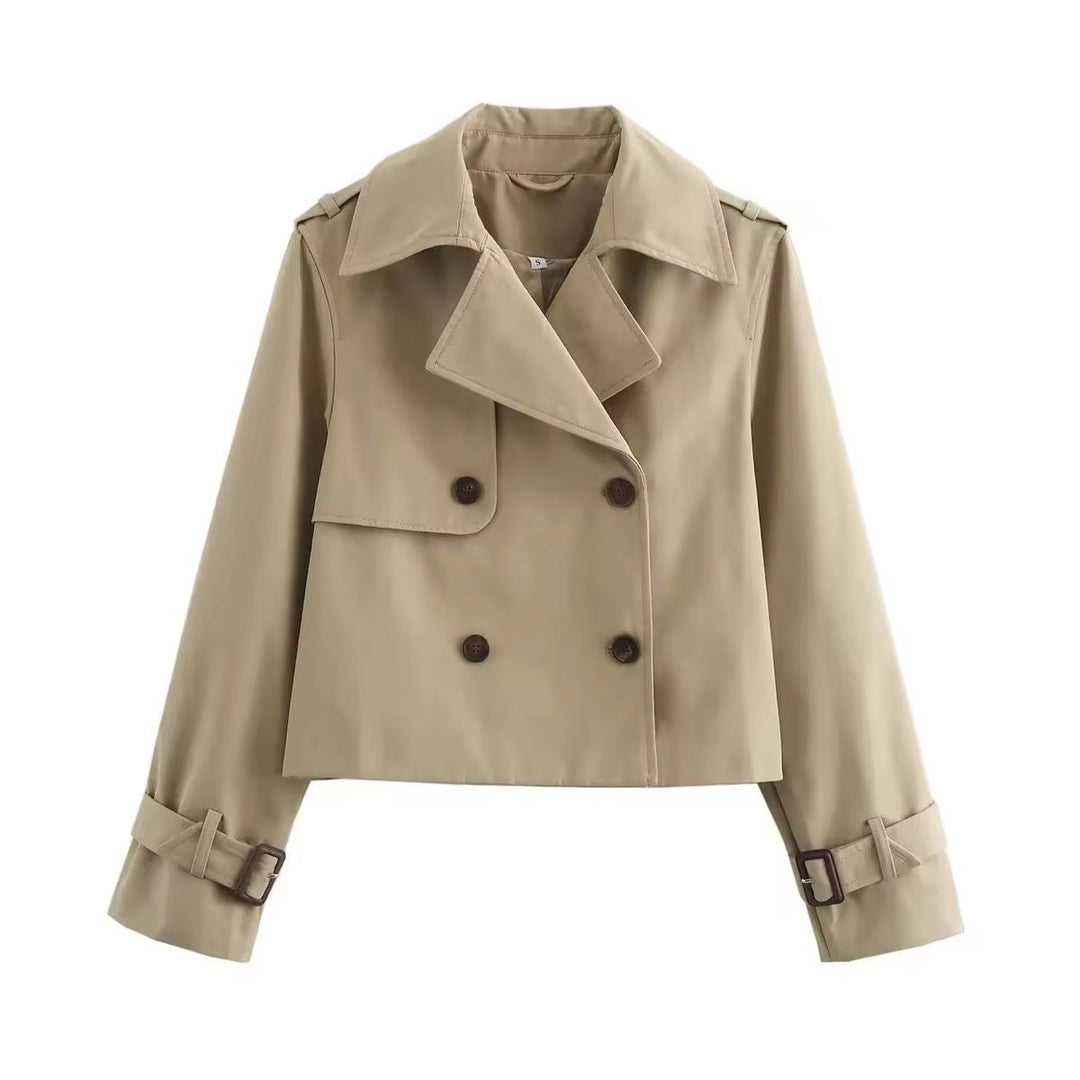 Luna | Comfortable And Elegant Cropped Trench Coat