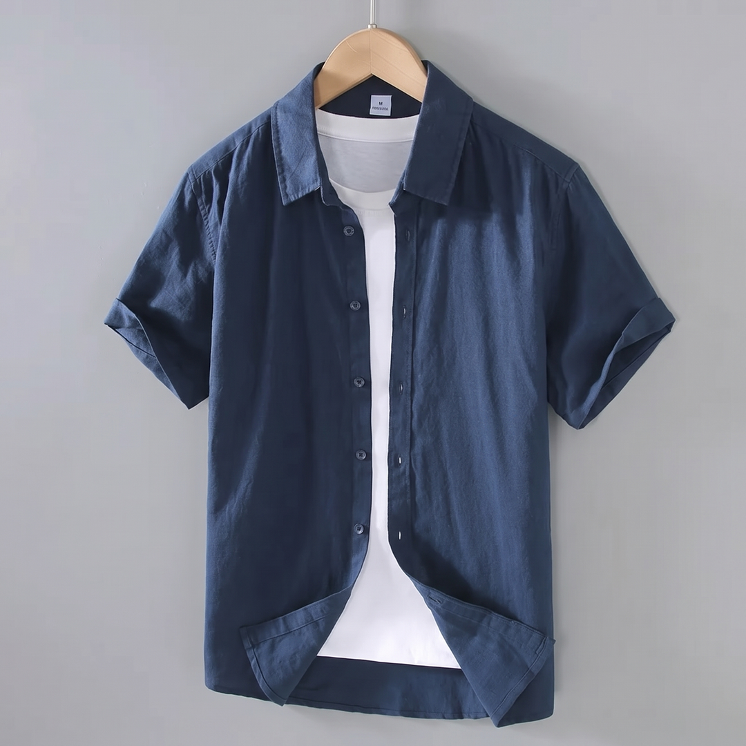 Kingsmead | Breathable Cotton Shirt – Relaxed Short-Sleeve Style for Men