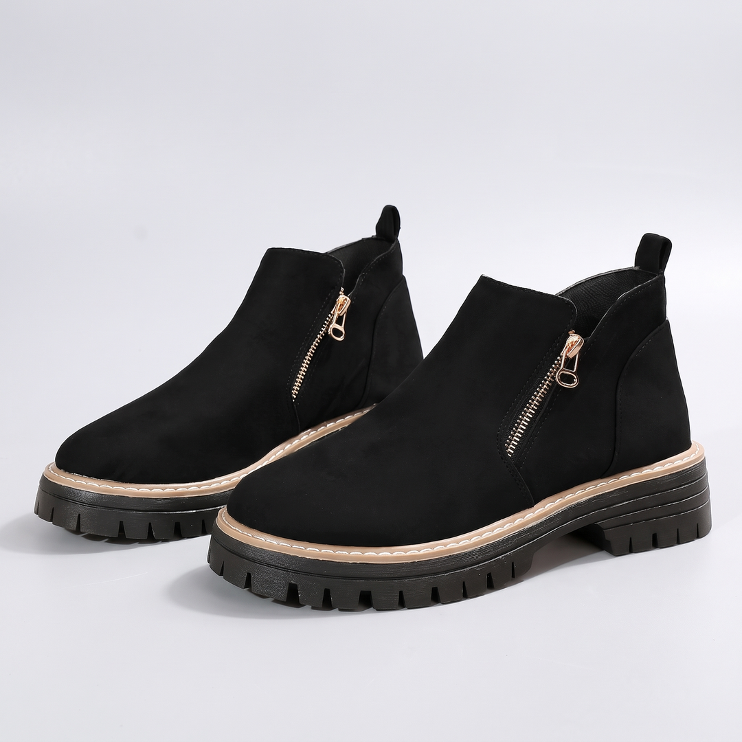 Margo | Platform Ankle Boots – Elevated Suede Style for Women
