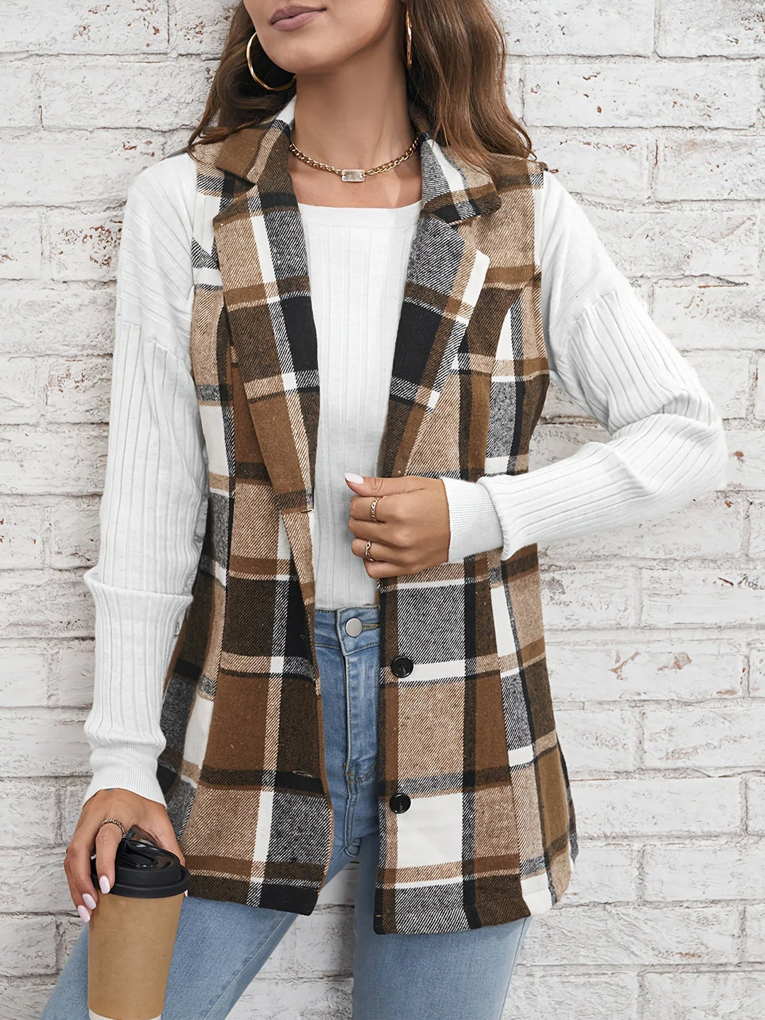 Julia | Elegant And Timeless Plaid Layering Vest
