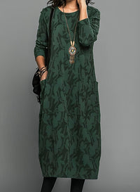 Eleanor | Stylish and Comfortable Botanical Winter Dress