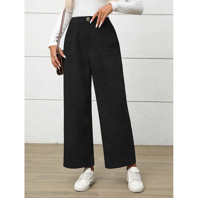 Simone | Wide-Leg Pants – High-Waist Style for Everyday Comfort