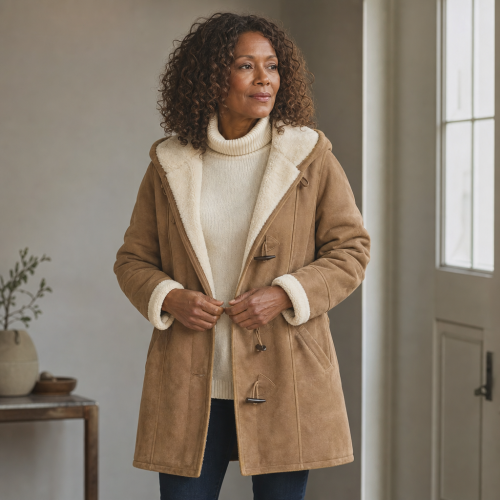 Wintlace | Shearling-Lined Duffle Coat for Women – Warm and Stylish