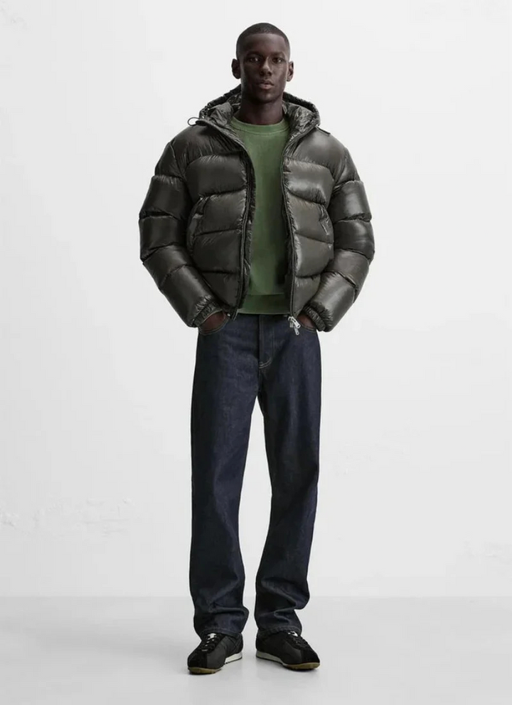 Apex | Puffer Jacket – Quilted Style with Warm Sherpa Lining for Men