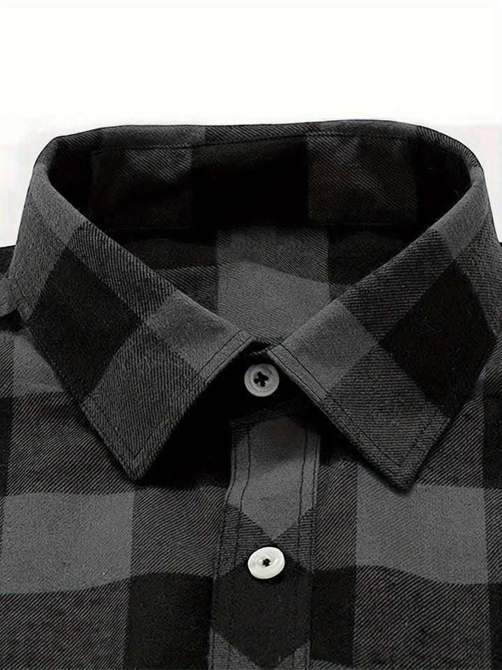 Miles | Flannel Shirt – Classic Checked Style for Men