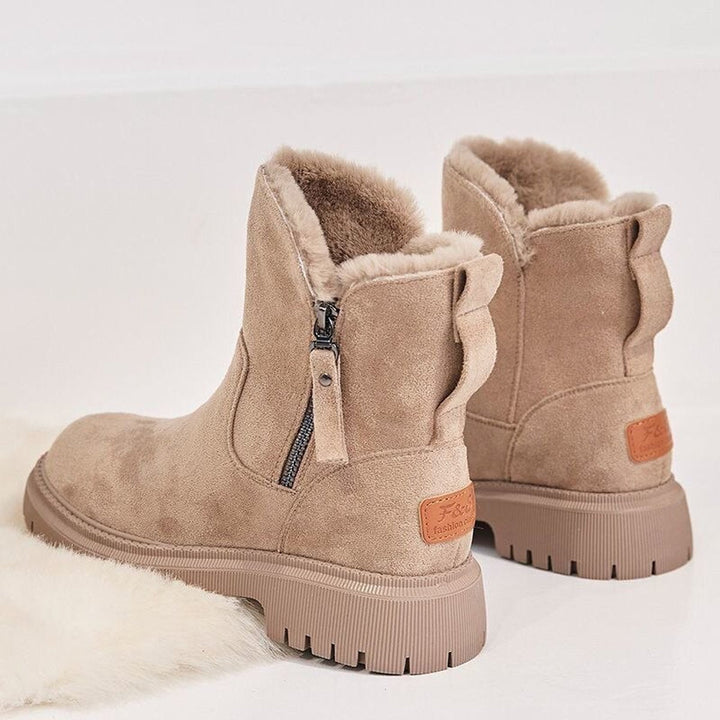 Luna | Plush And Warm Slip-On Winter Ankle Boots