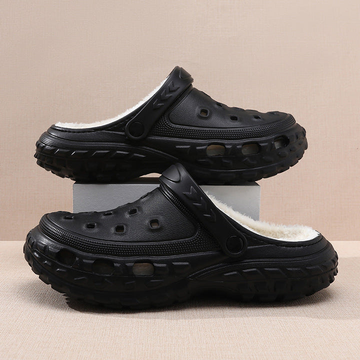 Benjamin | Warm And Cozy Men's Fleece-Lined Slip-On Clogs