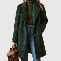Chloe | Classic and Comfortable Checked Wool Coat